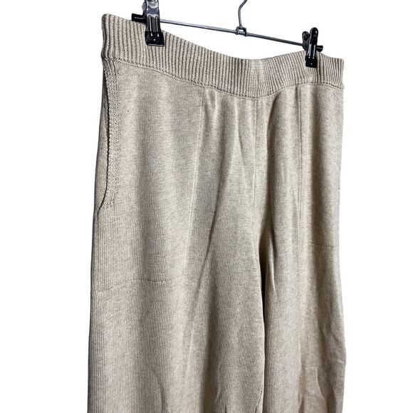 NEW Free People Solar Sweater Set Size Large Tan Sand Dollar Wide Leg Cardigan - Picture 11 of 14